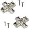 GAMOBIFER SALICE Base Serie 200 con Montaggio Tradizionale. Basetta Cerniera per Ante e Sportelli. (CROCE H03 REG. ECCENTRICA)