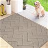FCSDETAIL Zerbino Interno 80 x 120 cm, Tappetino Antiscivolo e Lavabile in Lavatrice, Tappetino d'Ingresso Assorbenti per Cane, Ingresso, Porta e Corridoio