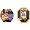 Sheba Filets Cibo Umido per gatti con Pollo e Gamberetti, 32 vaschette da 60g ognuna, Totale 1920g & Creazioni Speciali in Salsa, Cibo per Gatto con Tacchino, Totale: 1870 g