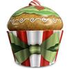 MediMuc Christmas Cupcake Swirl - Barattolo di latta natalizio, contenitore per biscotti, scatola di latta, a norma alimentare, capacità 1,5 l, dimensioni (diametro x altezza) 18 x 20 cm