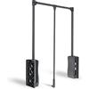 DOJA Barcelona | Appendiabiti Saliscendi 645-910mm | Nero | Servetto Armadio | Attaccapanni Salvaspazio | Asta per Cappotti, Abiti, Cappelli
