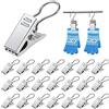 YIXISI 85 Pezzi Clip per Tendine con Gancio, Clip per Tende in Acciaio Inox, Clip per Tenda da Doccia in Metallo, Clip per Ganci per Tende, per Foto, Bagno, Decorazione Domestica, Argento