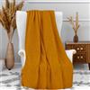 Soleil d'ocre, Coperta, coperta Microfibra 120x160 cm COCOONING senape