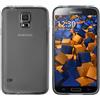 mumbi Custodia compatibile con Samsung Galaxy S5/S5 Neo, chiaro nero