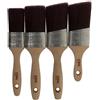 Coral Aspire 31748 - Set di 4 pennelli professionali con profilo ovale dritto per una finitura ultra liscia e precisa con emulsione commerciale in legno FSC lucido, 3,8 cm, 5,1 cm, 5,1 cm, 5,1 cm,