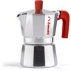 Zanetti, Mama Red Edition, Caffettiera Moka in Alluminio, Macchinetta Caffè Mezza Tazza, Moka Espresso con Sistema Anti Goccia, Guarnizione in Silicone, Manico Ergonomico, Colore Rosso
