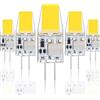 Edumov Lampade LED G4, Lampadineled 5W G4 Bianco Freddo 6500K 500LM, Ricambio per Lampade Alogene 30W-50W, No Sfarfallio, Non Dimmerabile, 12V AC/DC, Confezione da 5