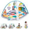 Baby Einstein, Palestrina Multiattivita Musicale per Bambini Kickin' Tunes 4in1 con Pianoforte, 70+ Suoni, 25+ Minuti di Musica e Luci, Arco di Gioco, 7 Giocattoli Rimovibili, 4 Lingue, per Neonati
