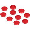 Franken HMS36 01 - Magnete, 38 mm, portata: 2.500 g, colore rosso, 10 pezzi
