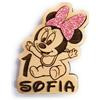 Faltec 10 pz ciondolini/calamite Baby Minnie PERSONALIZZATI- decorazione bomboniere, segnaposto, nascita, battesimo, baby shower, compleanno
