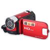 Cuifati Videocamera Digitale, Videocamera DV con Rotazione Full HD 16X, Mini Videocamera per Bambini, Videocamera Portatile Vintage, Videocamera Professionale per Feste in (rosso)