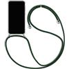 Sewutoyu Custodia Collana per Cellulare Compatibile con OPPO A78 4G - Cover Silicone TPU Protettiva Trasparente - Custodia indossabile per Collo - Case a Tracolla con Cordina, Verde