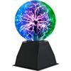 Riserva Sfera al Plasma Magica 6 Pollici, Tre colori Lampada a Sfera al Plasma Sound Sensitive Touch, Lampada Plasma per Feste, Decorazioni, Prop, Home