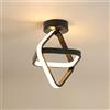 Goeco Lampada da Soffitto Moderni Plafoniera LED, Lampadario LED Soffitto Decorativa 24W 2700LM per Corridoio Balcone Scala, 3000K Luce Bianca Calda, Diametro 22cm
