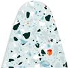 Encasa XO Copriasse da Stiro, Imbottito Extra Spesso 125x46 cm | Terrazzo Mint, Linea Lusso | Cuscinetto Feltro 5mm | Termoriflettente | Uso Domestico & Hotel