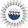 YIXISI 100 Pezzi Clip per Tendine con Gancio, Multifunzione Antiruggine Clip Tenda in Acciaio Inox con Gancio Stringa, Ganci in Acciaio Inox Doccia per Foto, Bagno, Decorazione Domestica, Argento