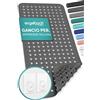 Engelbach® Tappeto vasca antiscivolo 88x40cm - Con 2 ganci per asciugatura rapida - Senza BPA, antimuffa, antibatterico e lavabile in lavatrice