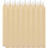 Etrexonline Candele Lunghe per Candelabro Senza Profumo, Durata 7,5 Ore - Set di 16 Candele Crema