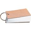 TopHomer Schede di studio e ripasso, mini schede indicizzate, flash card vuote con anello raccoglitore, bigliettini fai da te, 9 x 5,5 cm, 50 fogli/confezione, 1 confezione, bianco