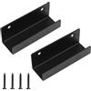 Xingwenhao Ganci Pesanti, 2 pezzi Staffe a U, Ganci da Muro, Staffe di 125mm per piastrelle di ceramica, Supporti per attrezzi da parete in metallo per cucina, bagno, garage