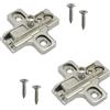 GAMOBIFER SALICE Base Serie 200 con Montaggio Tradizionale. Basetta Cerniera per Ante e Sportelli. (CROCE H02 REG. ECCENTRICA)