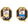 Sheba Creazioni Speciali in Salsa, Cibo per Gatto con Tacchino, Pollo & Verdure - 22 Vaschette da 85 g, Totale: 1870 g & Sauce Lover, Cibo per Umido per Gatto al gusto di Tonno -Totale: 1870 g