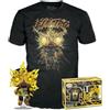 Funko Pop! & Tee: Spider-Man: NWH - Electro - Glow in The Dark - Medium - T-Shirt, Maglietta Vestiti a Maniche Corte con Figura in Vinile da Collezione - Idea Regalo Giocattoli per gli Adulti Uomini