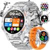 LIGE Smartwatch Uomo Chiamata Bluetooth con Effettua/Risposta Chiamate, 1,39 Orologio Smartwatch Militare con 2 Cinturini, 123 Modalità Sportive, Smartwatch con SpO2/Cardiofrequenzimetro per Android iOS