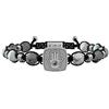 KIDULT - Bracciale in acciaio 316L, agata grigia e PVD Nero | Spirituality