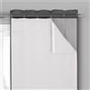 Eclipse Fodera termica oscurante minimalista per tende da finestra con ganci per tende (doppio pannello), 68,6 x 233,7 cm, bianco