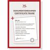 walther design New Lifestyle KV130R16 - Cornice portafoto in plastica, 16 pezzi, 21 x 29,7 cm, colore: rosso