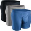 RM Real Men Real Men - Boxer da Uomo, Confezione da 1, 3 e 6 Pezzi, in Modal, X-Small