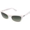 Ray-Ban Lady Burbank RB2299 975/BH | Occhiali da Sole Graduati o Non Graduati | Prova Online | Plastica | Cat Eye, Ovali / Ellittici | Bianco | Adrialenti