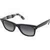 Ray-Ban Original Wayfarer RB2140 13183A | Occhiali da Sole Graduati o Non Graduati | Prova Online | Unisex | Plastica | Quadrati | Nero | Adrialenti