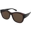 Polaroid PLD 9019/S 086/SP | Occhiali da Sole Graduati o Non Graduati | Prova Online | Unisex | Plastica | Quadrati | Marrone, Havana | Adrialenti