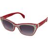 Guess GU7873 69B | Occhiali da Sole Graduati o Non Graduati | Prova Online | Plastica | Cat Eye, Ovali / Ellittici | Rosso, Oro | Adrialenti