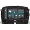 Jf Sound car audio system Autoradio Custom Fit compatibile con fiat 500 Android GPS Bluetooth WiFi Dab USB Full HD Touchscreen Display 7