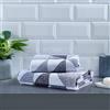 Fusion Hendra - Asciugamano da bagno in 100% cotone jacquard, 70 x 130 cm, monocromatico