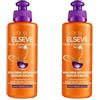 Elsève L' oréal elsève Olio Straordinario Cura senza risciacquo capelli ricci 200 ml, Confezione da 2 Pezzi