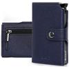 Bronzi® Portafoglio Uomo Slim Piccolo | Portacarte Uomo Donna Portatessere Porta Carte Di Credito | Portafogli Protezione RFID Portamonete | Box Regalo - Brand Italiano (Saffiano Blu Scuro marino)