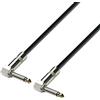 Adam Hall Cables 3 STAR IRR 0030 - Cavo strumenti jack angolare mono da 6,3 mm a jack angolare mono da 6,3 mm 0,3 m