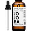 Biorganique Olio di Jojoba 100% Biologico, Puro e Naturale - 100ml - Cura per capelli, viso, corpo, pelle