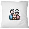 Bona Basics Federa Decorativa, Poliestere, Bianco, 45 x 45 cm