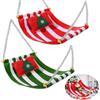 EKKONG 2 Pezzi Elfo Amaca, Accessori Elfi di Natale Elfo Sulla Mensola Smache in Verde e Rosso per Una Divertente Decorazione da Bambola da Elfo