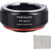 PHOLSY Adattatore di Lente PK-MFT Compatibile con Obiettivo Pentax K PK Mount su Micro Four Thirds M4/3 (MFT Micro 4/3) Mount Corpo Fotocamera Compatibile con Olympus Panasonic Lumix