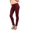 MAMAJEANS London - Leggings Donna Premaman Invernale in Cotone, Abbigliamento Invernale, Autunnale, Tessuto Punto Milano - Made in Italy (L - 46, Bige)