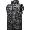 TRIGLICOLEUM Gilet riscaldato da uomo, con stampa mimetica, 5 zone di riscaldamento, gilet termico, gilet trapuntato elettrico, taglie forti, giacca riscaldabile, con 3 livelli di temperatura