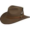 Stetson Cappello in Lana Dennysville Western Donna/Uomo - da Cowboy di Feltro con Fascia Pelle Estate/Inverno - S (54-55 cm) Marrone