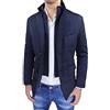 Mat Sartoriale Giubbotto Giacca Uomo Invernale Blu Scuro Elegante Giaccone Piumino Sartoriale (l)
