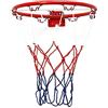 TAOYUN Diametro 32 cm Canestro da Basket con Rete da Basket da 38 cm e Cerchio da Basket a 4 Viti e Set da Basket Set da Basket per Interni ed Esterni